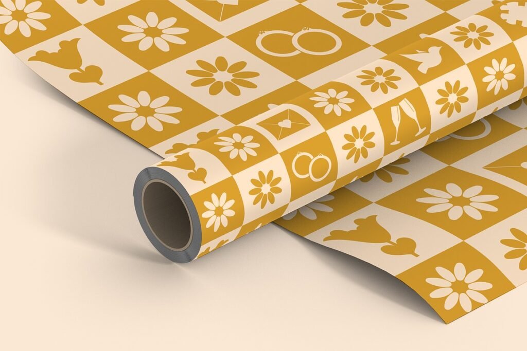 Gift Wrapping Paper Mockups