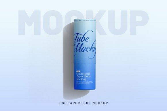 The Paper Cosmetic Tube PSD Mockup