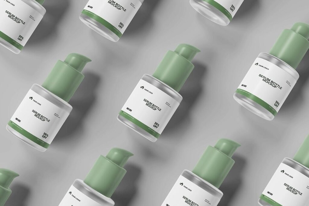 Serum Bottle Packaging Mockup