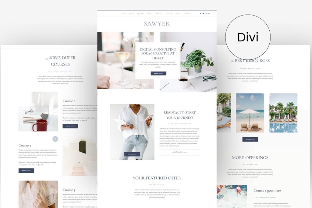 Sawyer Divi Coaching Child Theme