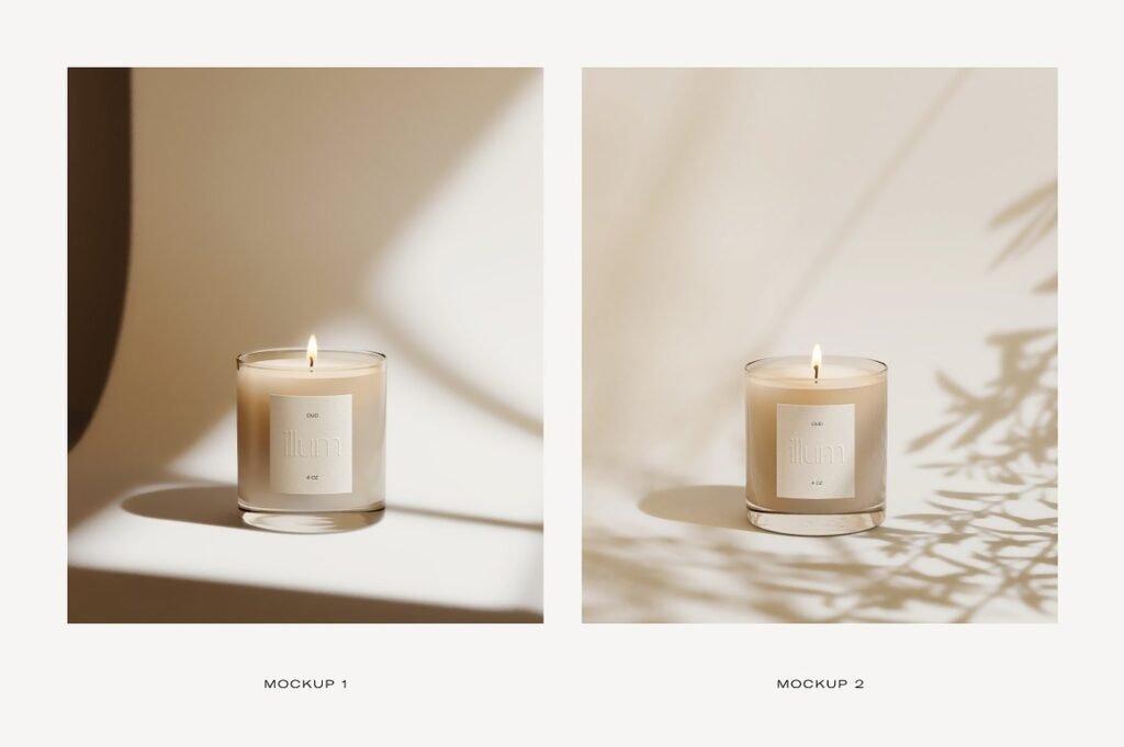 Candle Label Mockup
Set