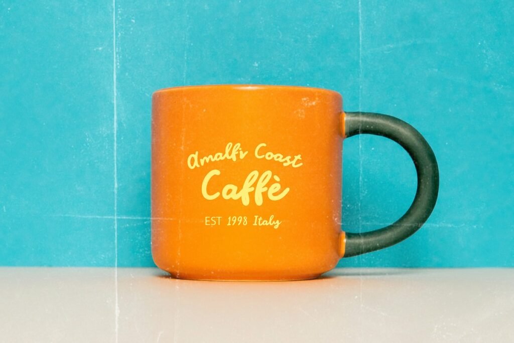 Amalfi Coastal Summer Retro Script