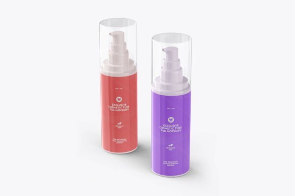 Cosmetic Bottles Mockup