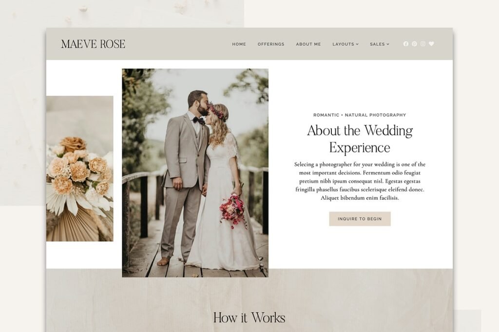 Maeve  Elementor Photography Theme