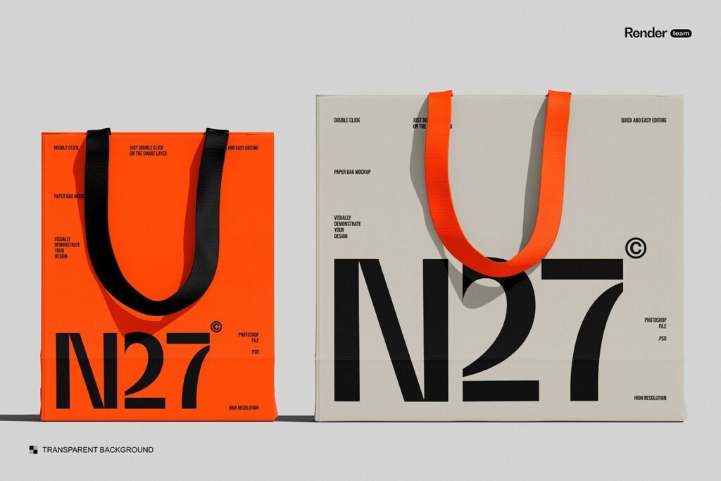 Paper Bag Mockup Set