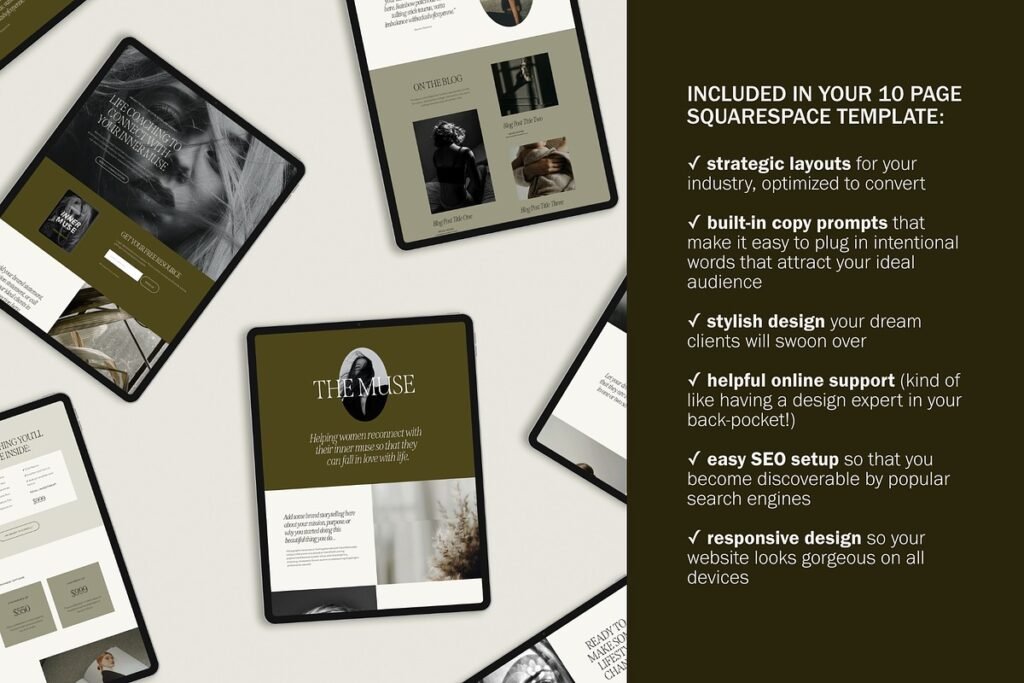 Website Template Squarespace