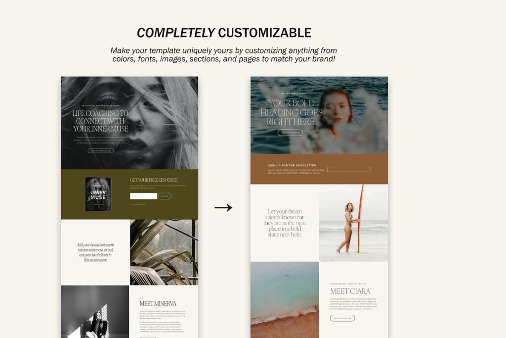Website Template Squarespace
