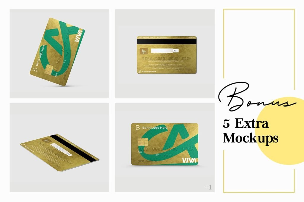 Plastic Card Mockup Set