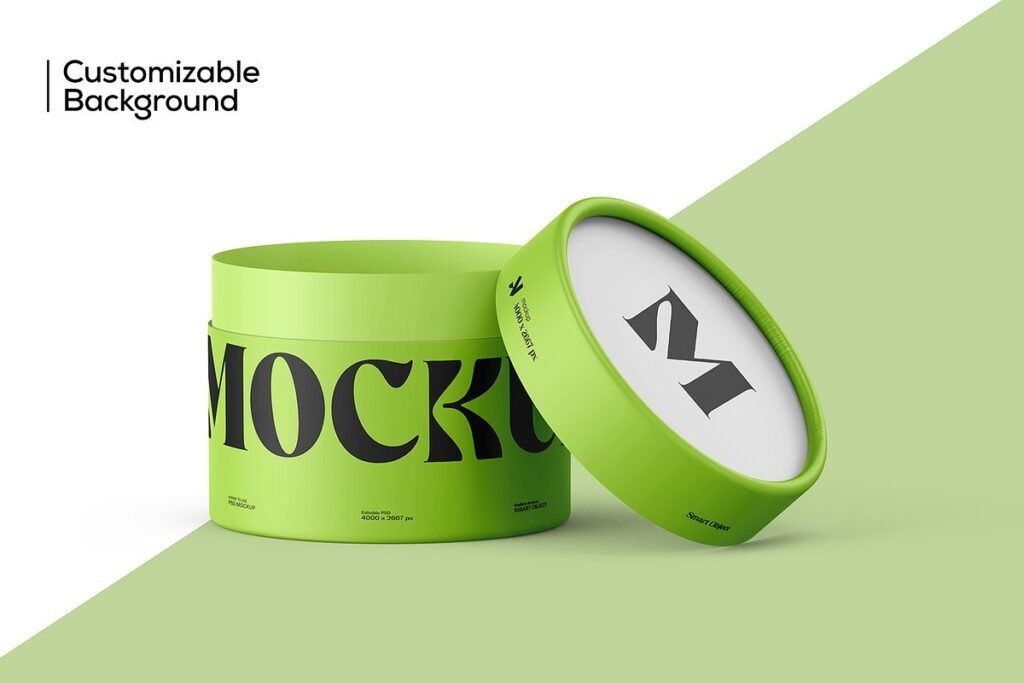 Cylindrical Paper Tube Mockup