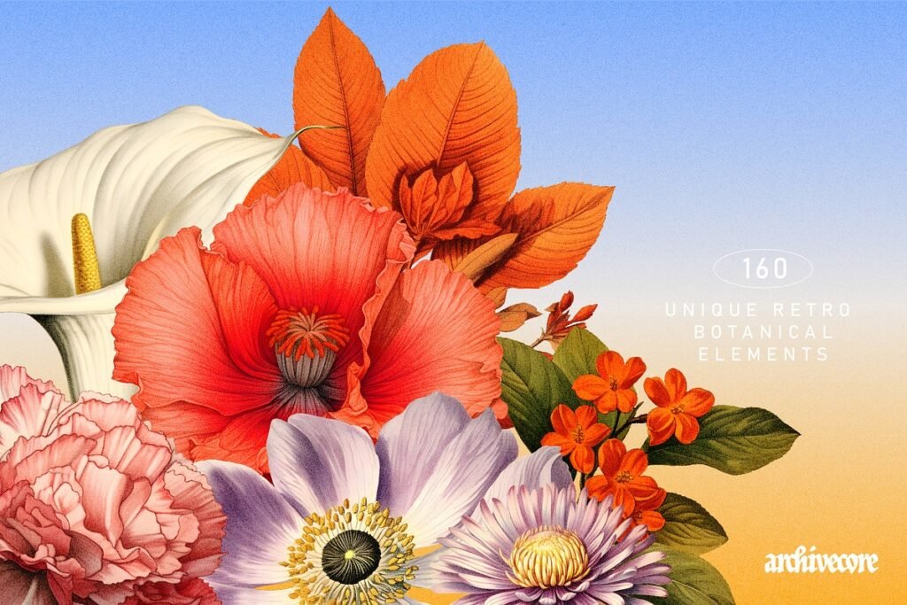 BOOK OF FLOWERS Clipart