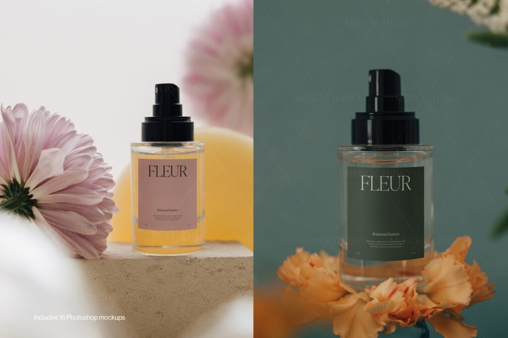 Cosmetic Bottle Label Mockups