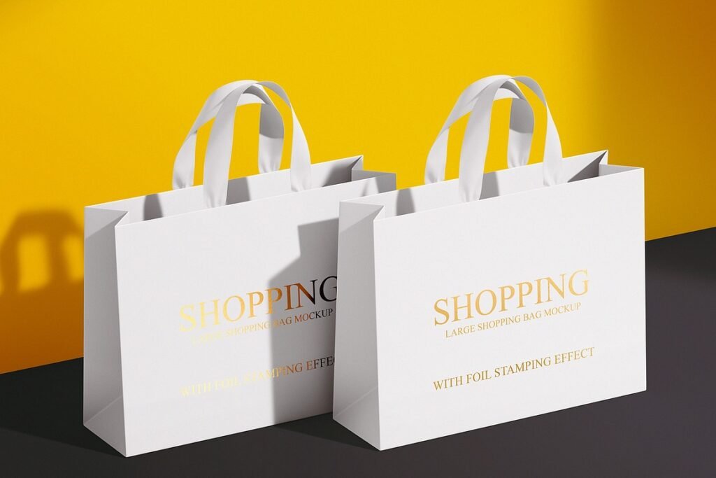 Large Shopping Bag Mockup