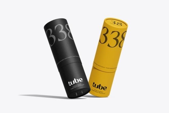 The Best Cosmetic Paper Tube PSD Mockup