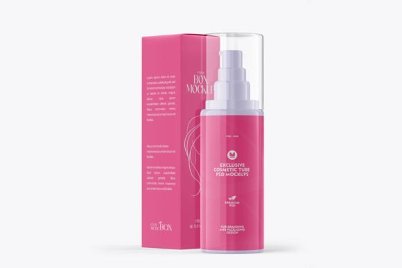 Cosmetic Bottles Mockup