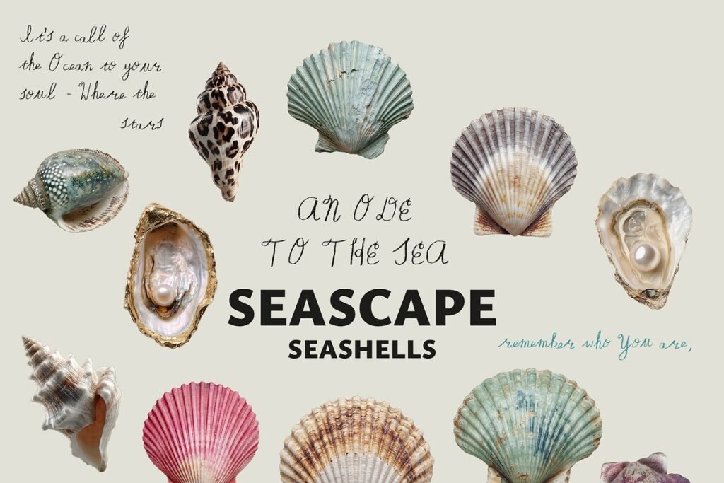 SEASCAPE Line Seashells  Textures