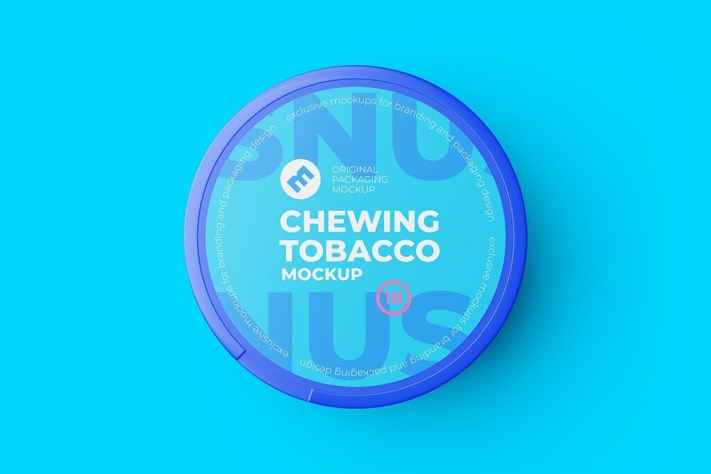 Snus Chewing Tobacco Can Mockup