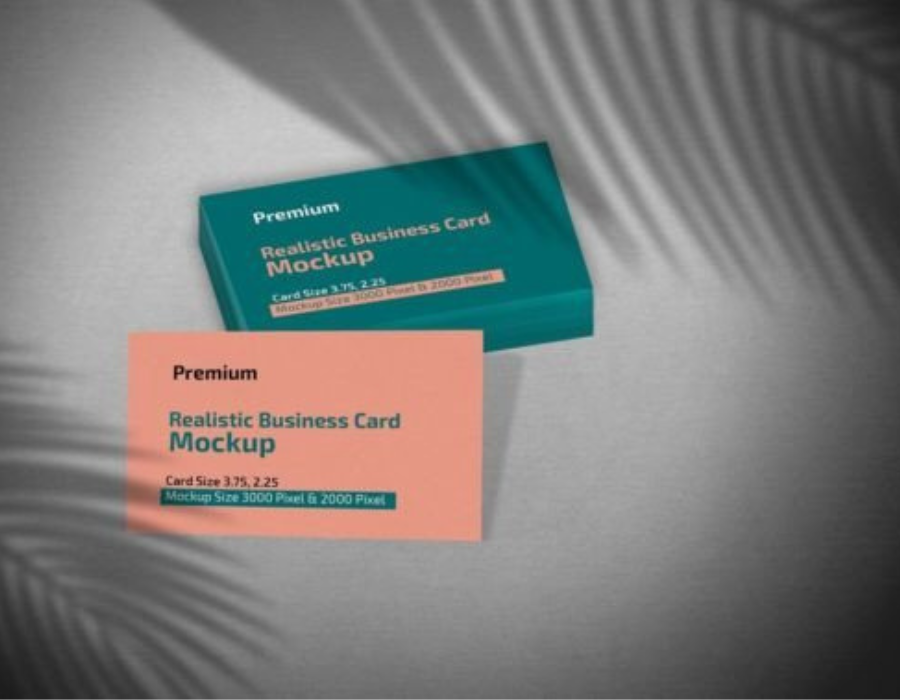 Realistic Business Card Mockup