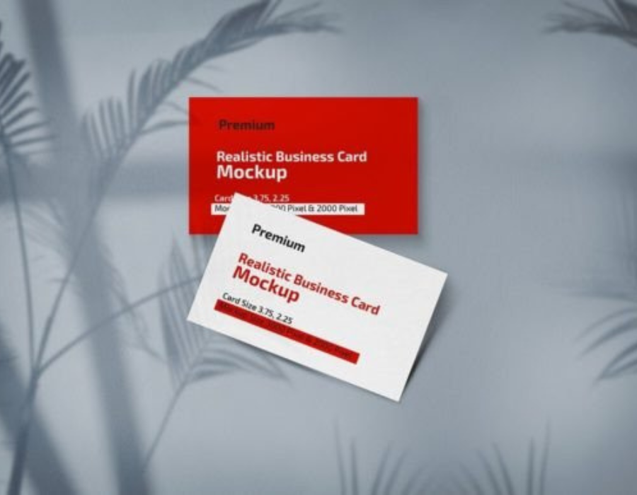 Realistic Business Card Mockup