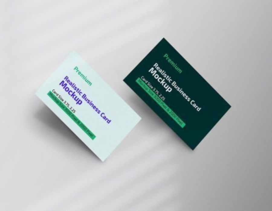 Realistic Business Card Mockup