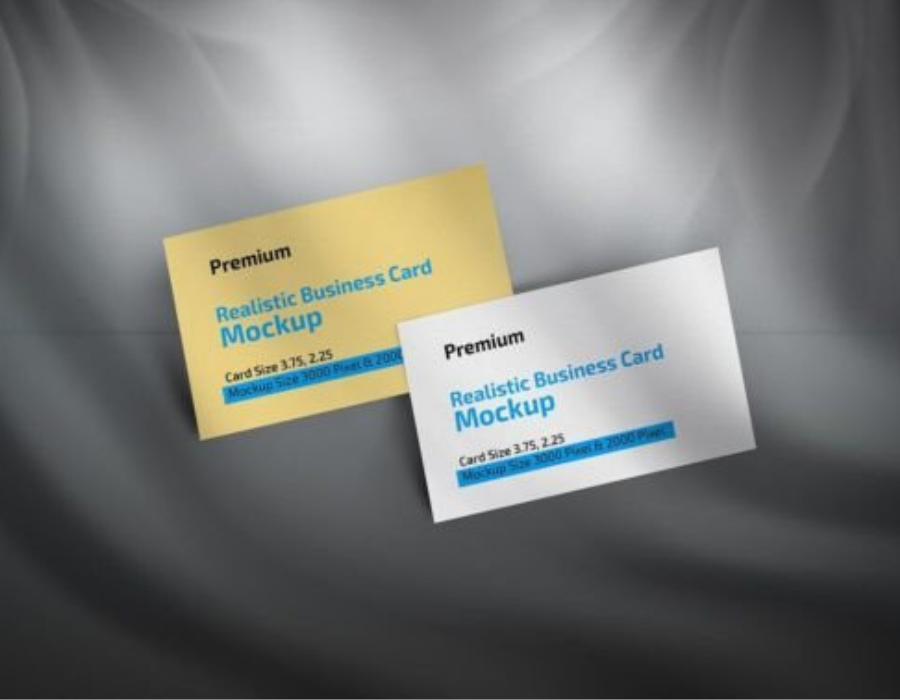 Realistic Business Card Mockup