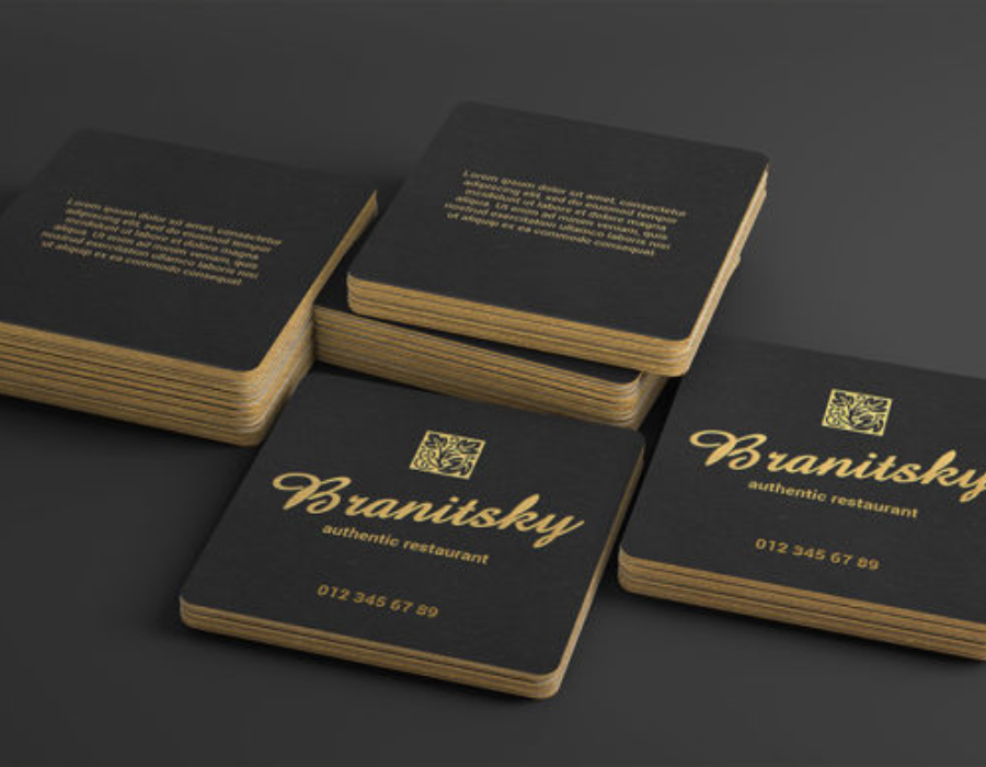 Square Business Card Mockups