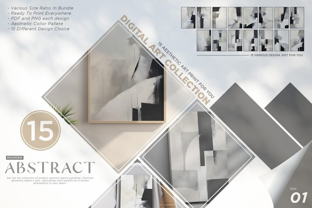 Abstract Minimalist Modern Painting