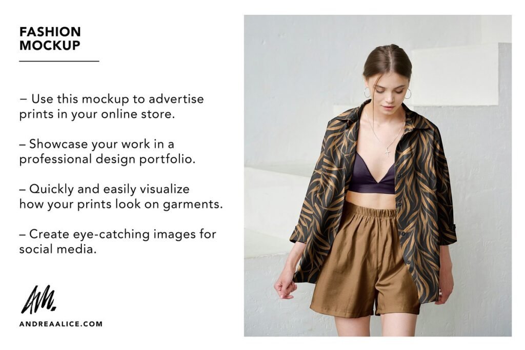 Women's Fashion Mockup Full Outfit