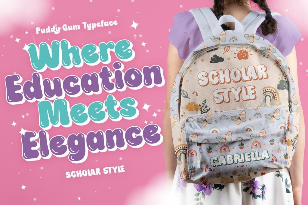 Puddy Gum Playful Bubbly Typeface