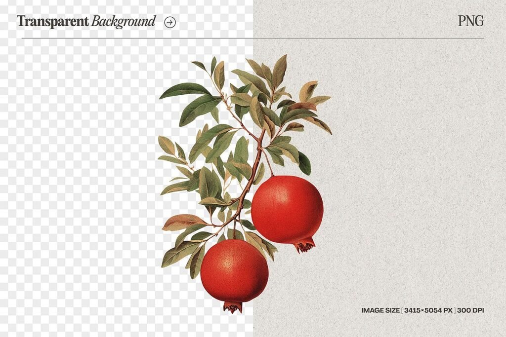 Illustrations of Fruits and Berries