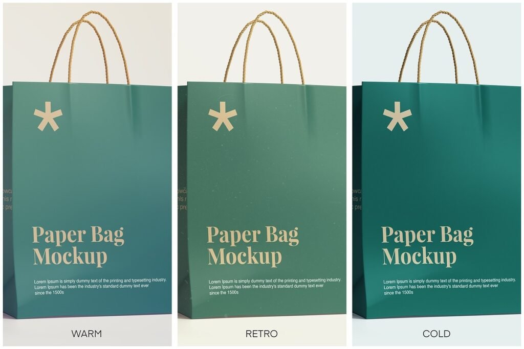 Branding Paper Bag Mockups