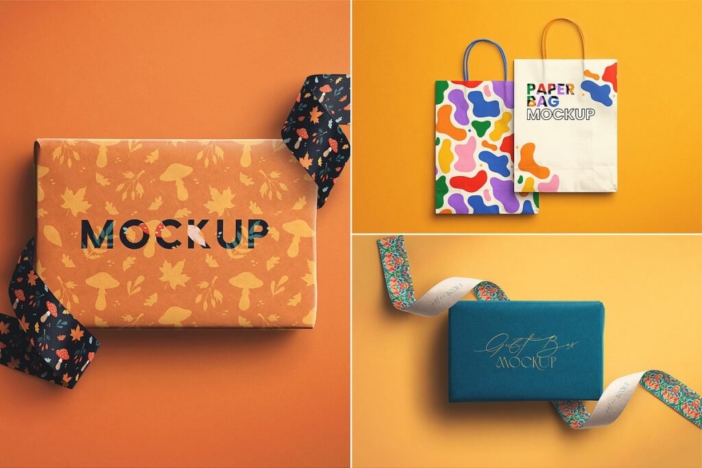 Gift Box Mockups Bundle