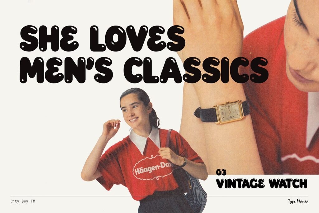 City Boy Tm Bubbly Display Font