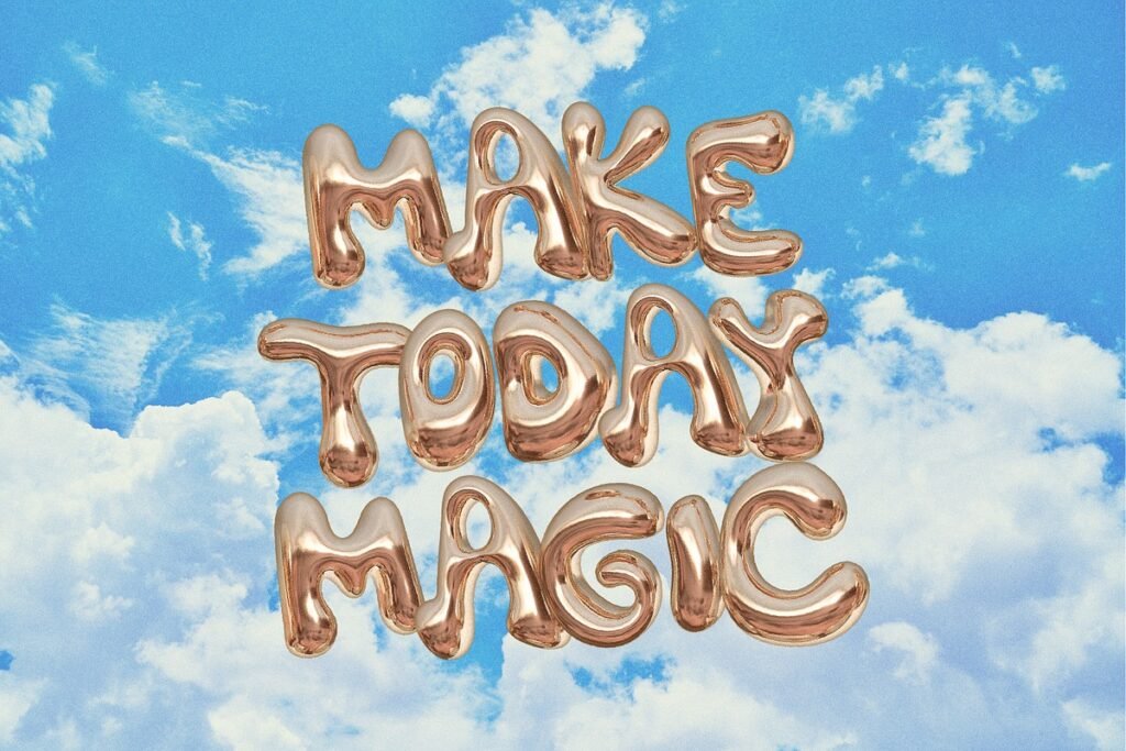 Bling a Gold Balloon Svg Font