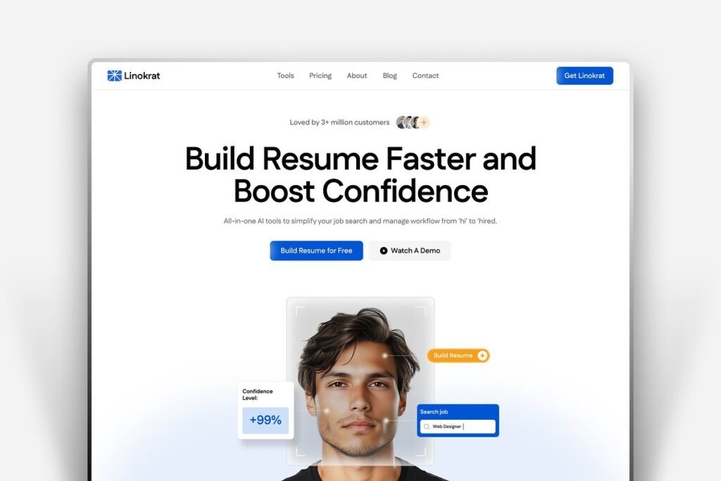 Linokrat AI Saas Framer Template