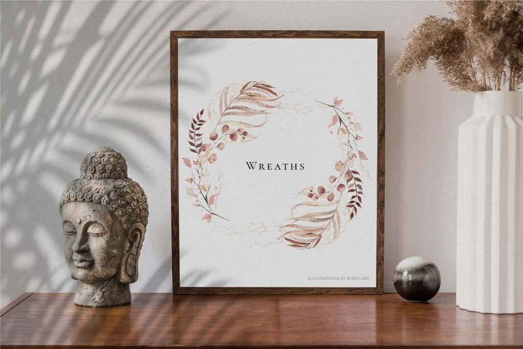 World of Leaves Greenery Watercolor