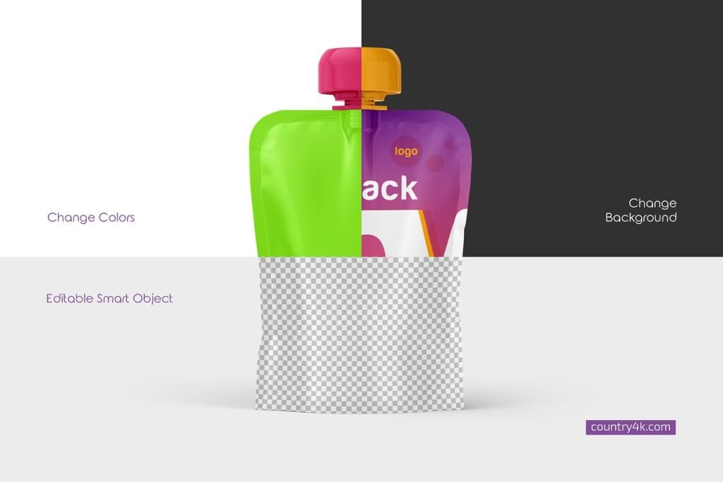 Glossy Doy Pack Mockup Set