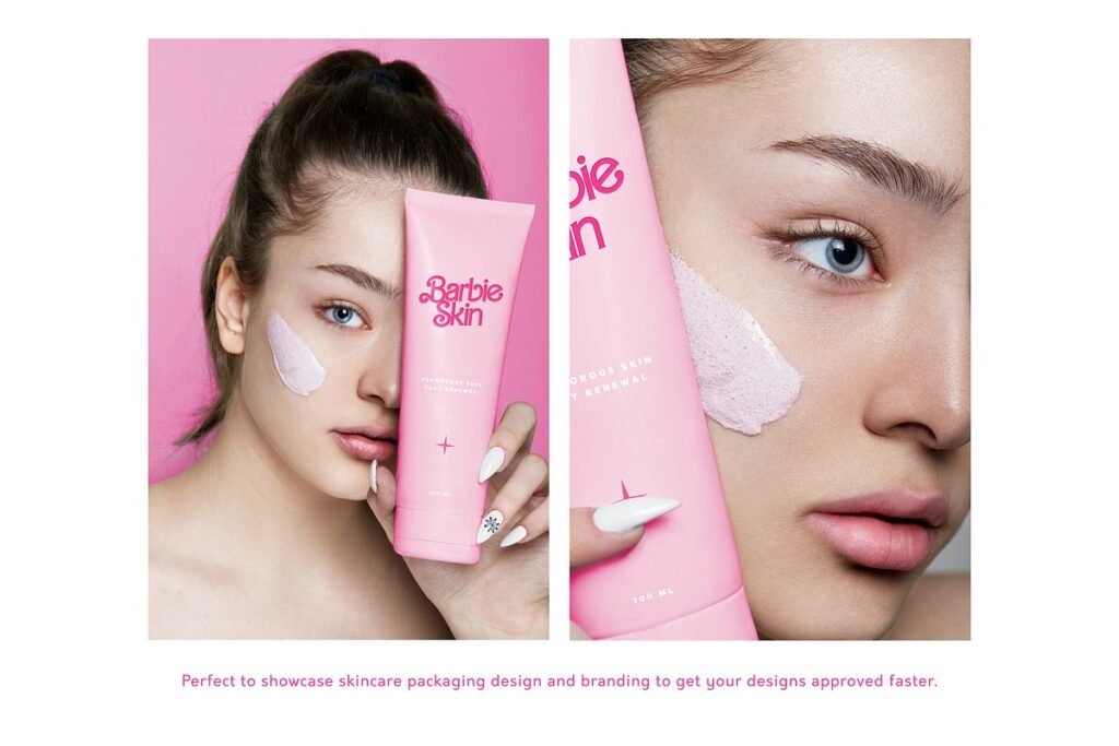 Cosmetic Tube Packaging Mockup