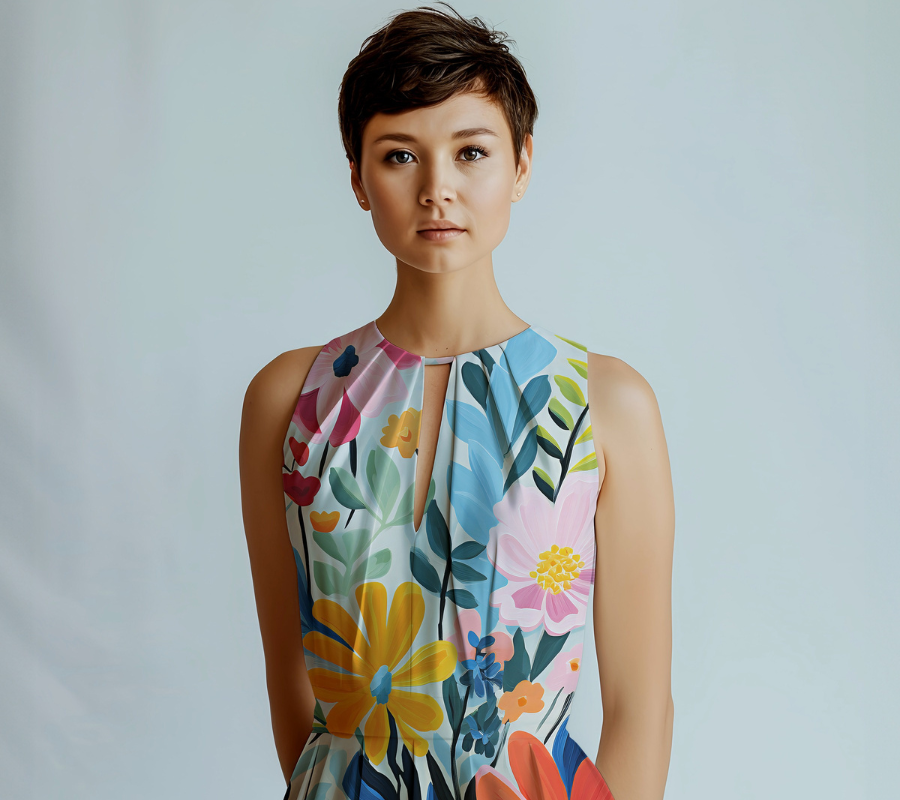 Halter Neck Dress mockup