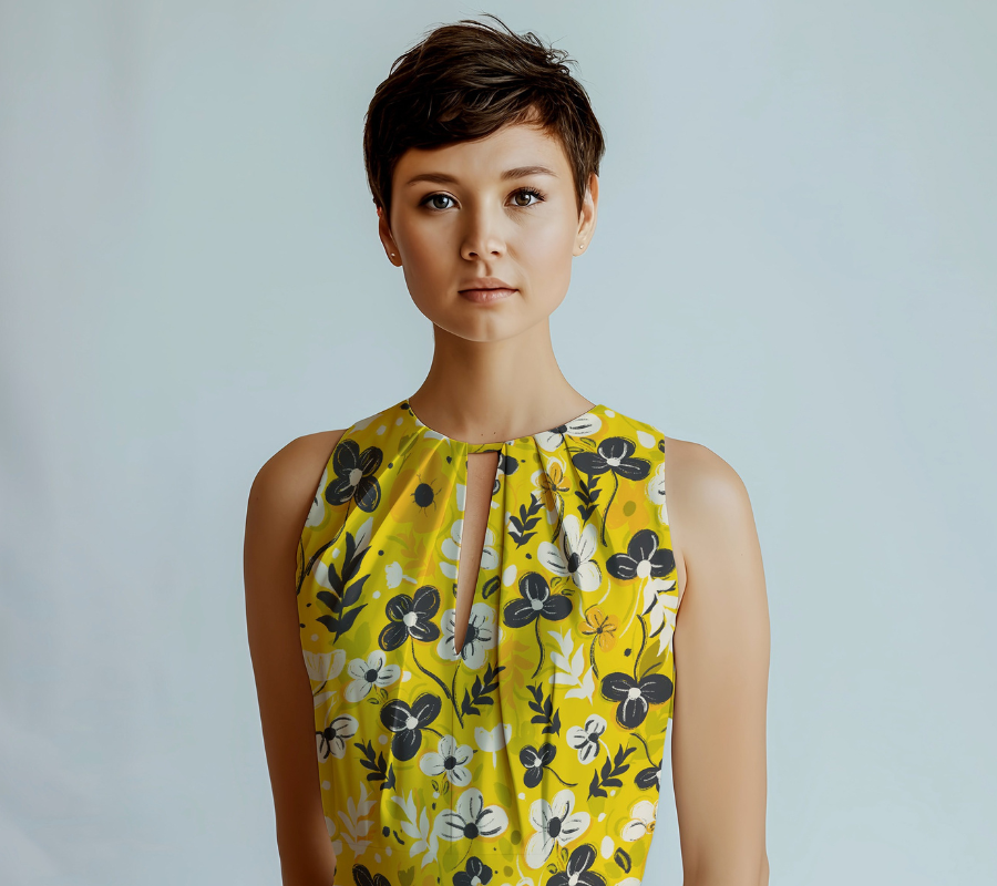 Halter Neck Dress mockup