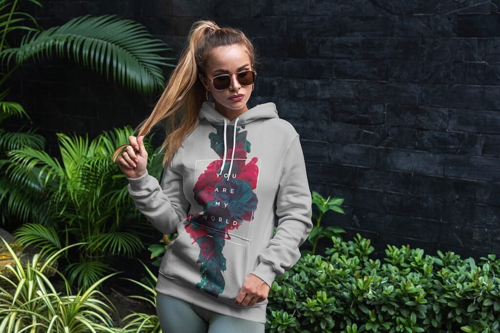 Hoodie Mock-Up Street Fashion