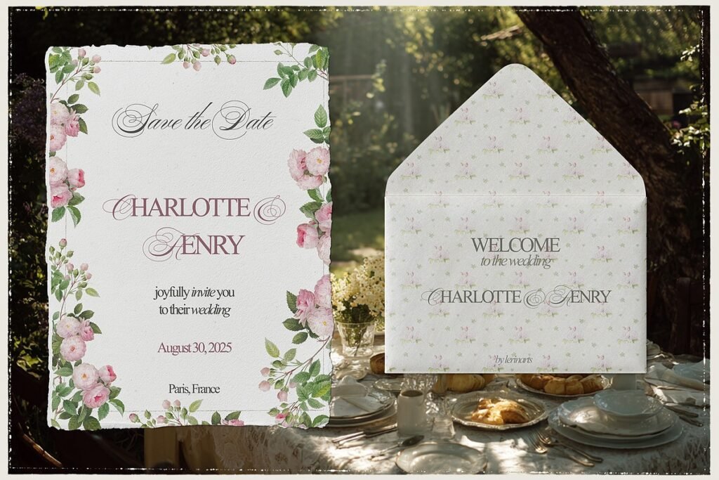 Vintage Botanical Charm Collage Pack