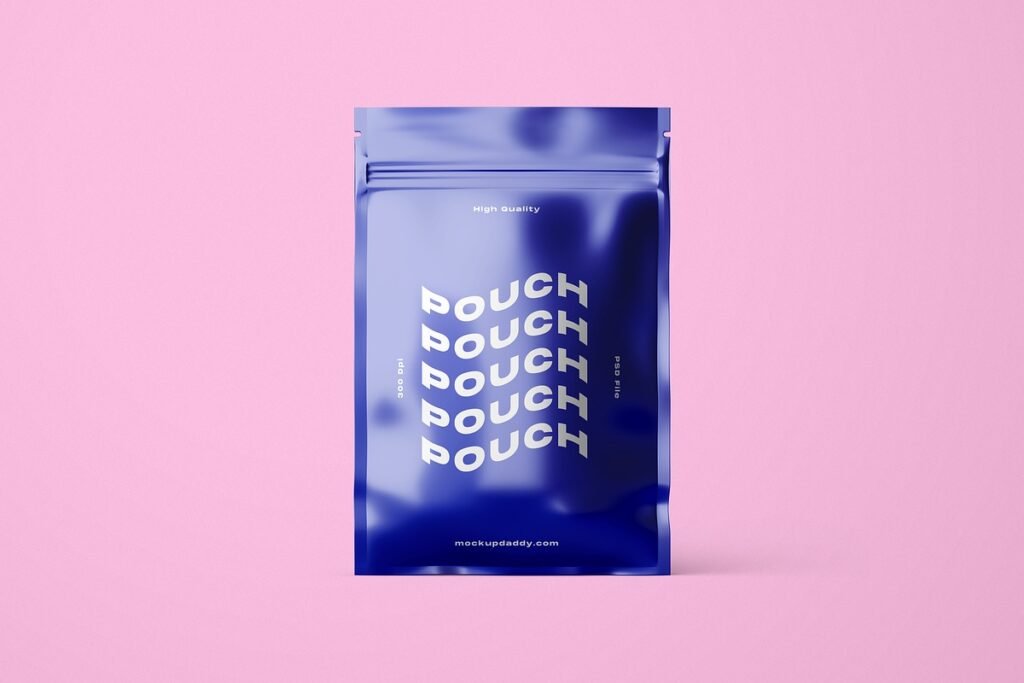 Mixed Nuts Packaging Bag Mockup