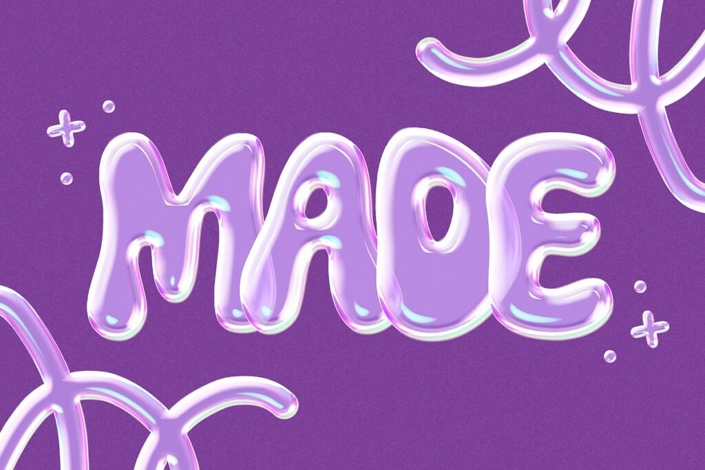 The Days Bubble Letters Font