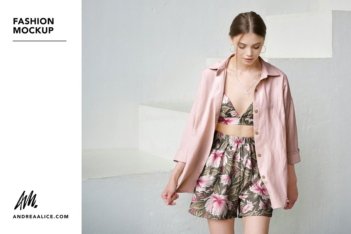 Women's Fashion Mockup Full Outfit