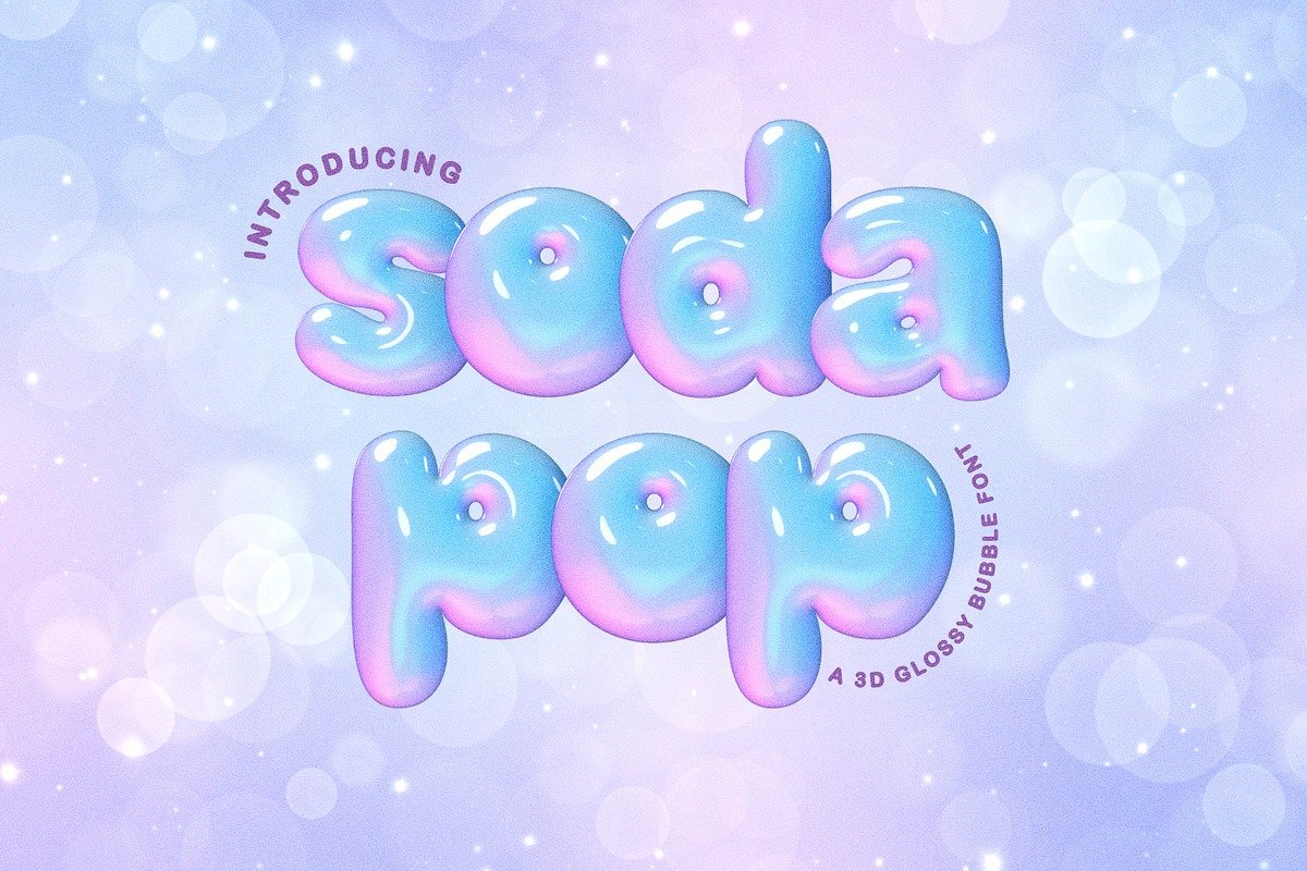 Soda Pop Bitmap Color Font