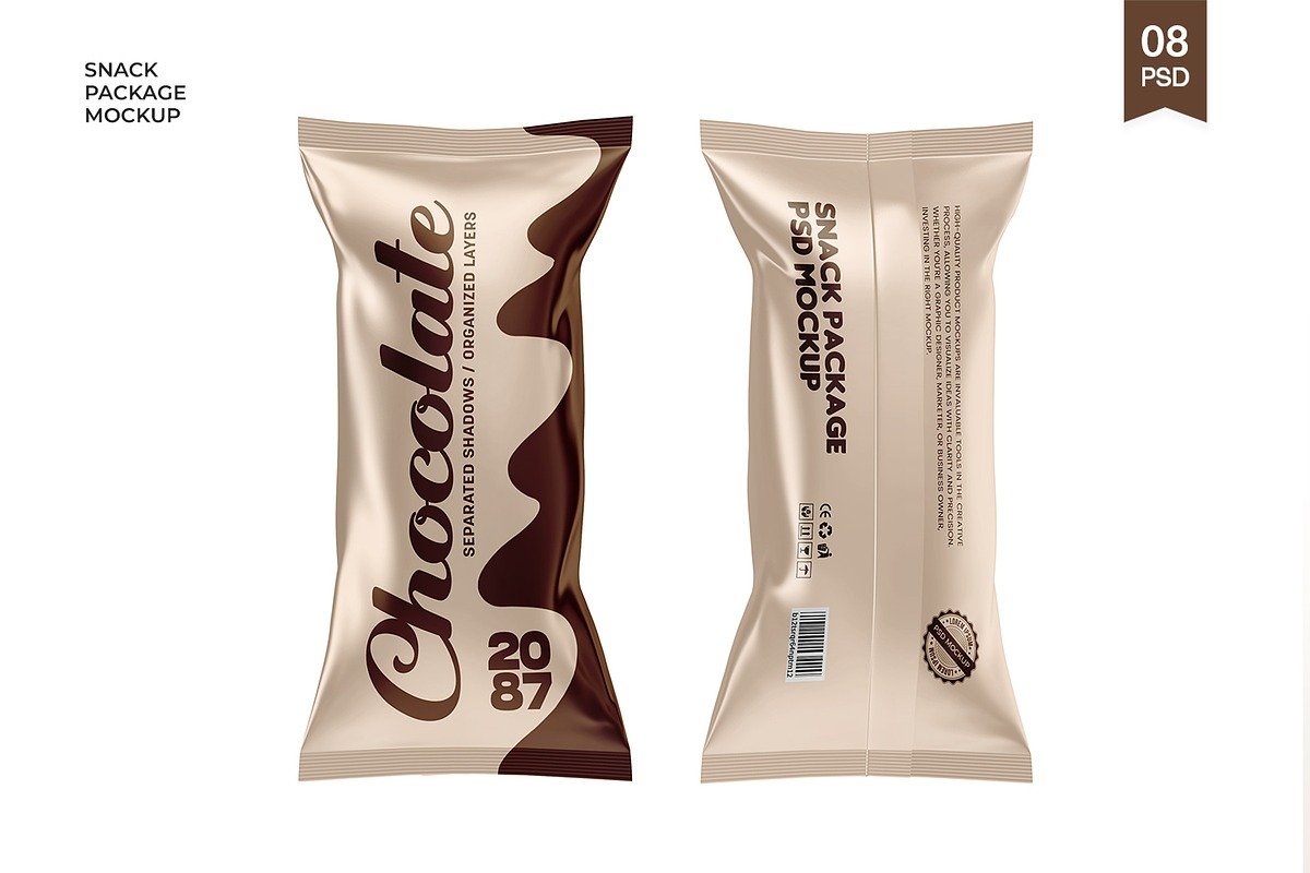 Snack Packaging Mockups