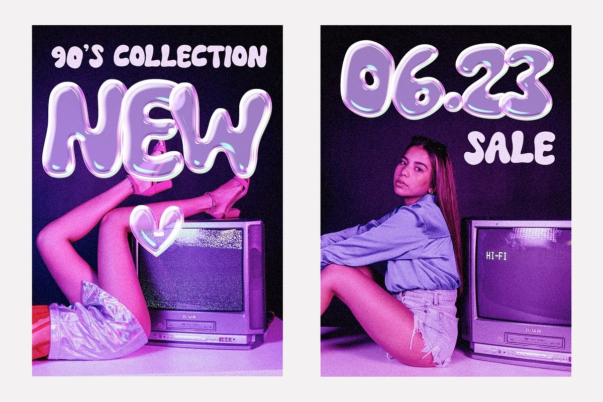 The Days Bubble Letters Font