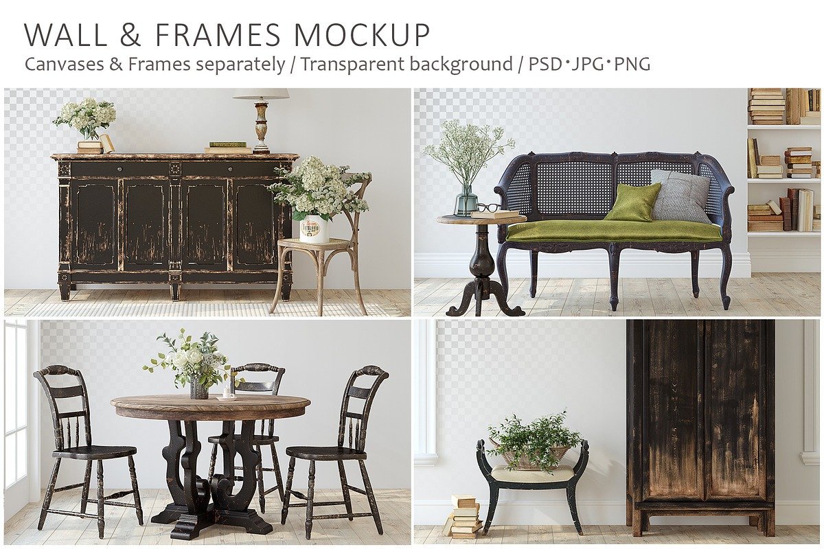 Fabulous Home Wall Frame Mockups